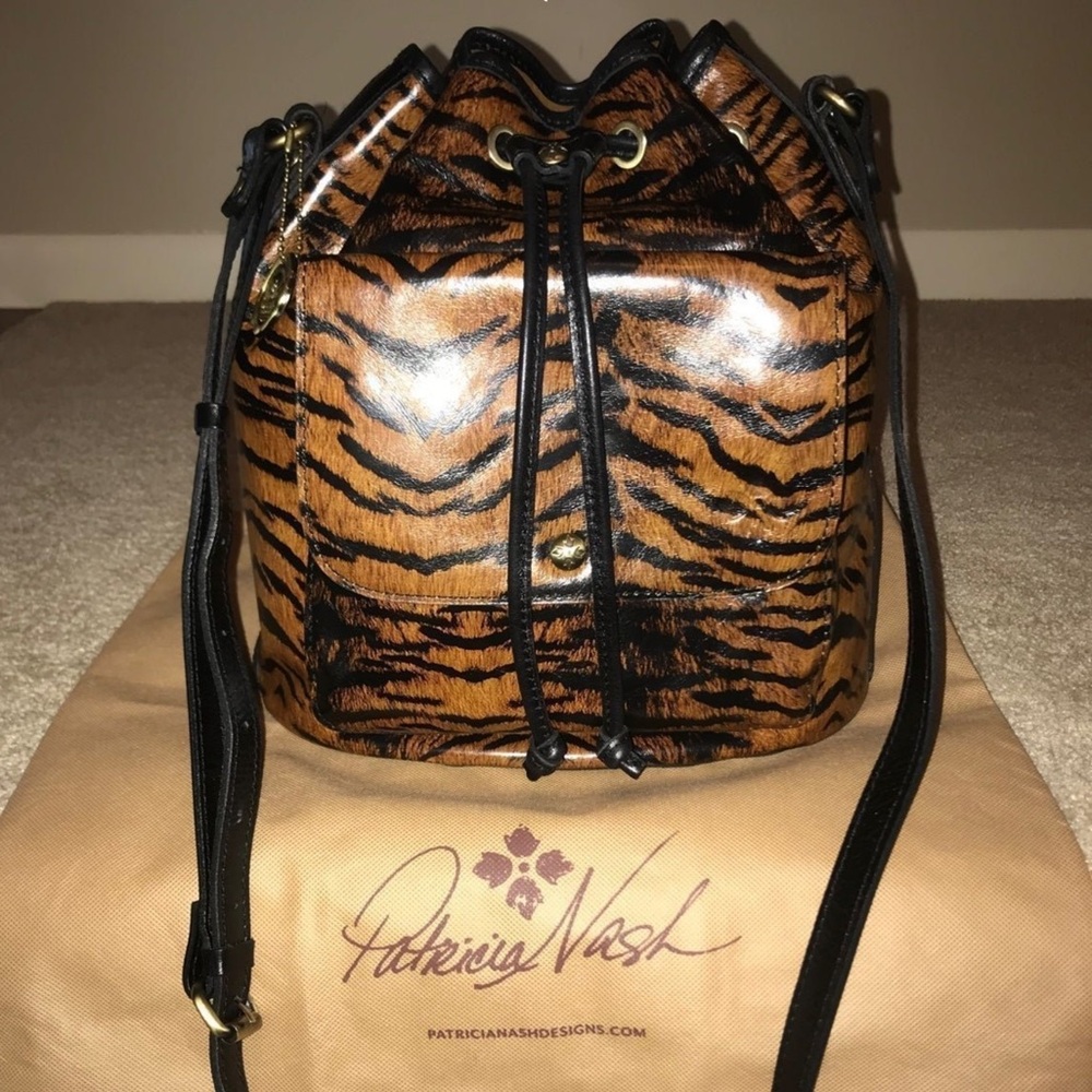 Patricia Nash Drawstring Bucket Crossbody